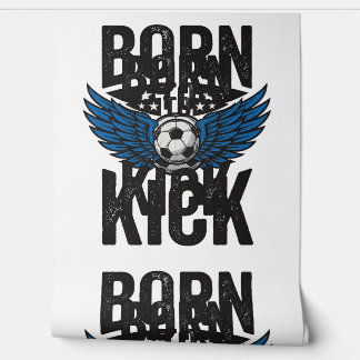Born To Kick Vintage Soccer Wings Shirt Design_1 Wallpaper