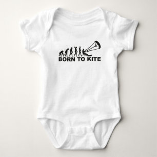 Born To Kitesurf Baby Bodysuit