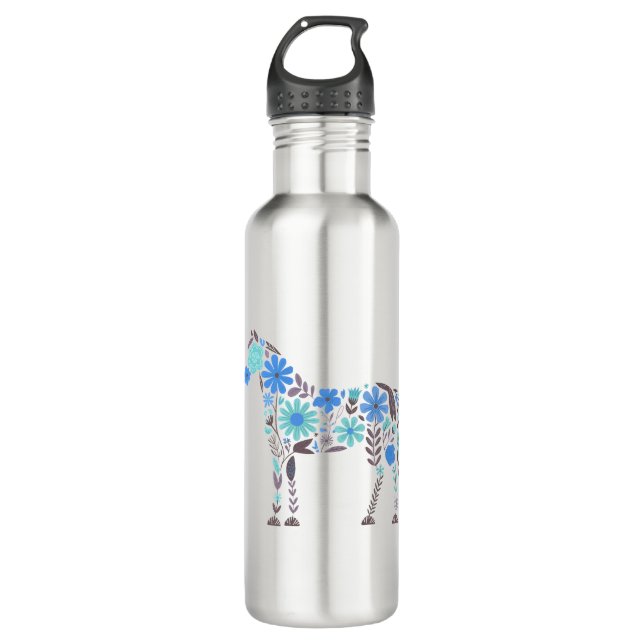 Born to Love Horses 710 Ml Water Bottle (Front)