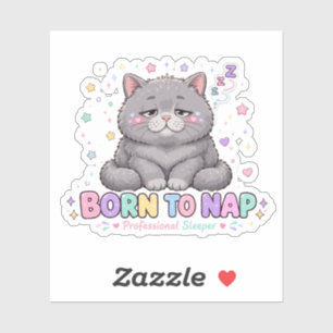 Born to Nap Kawaii Cat