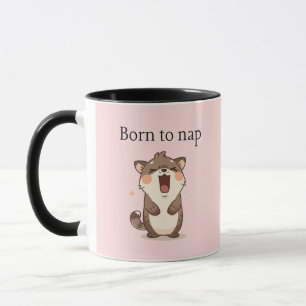 Born to Nap Mug – Funny Sleep Lover Coffee Cup