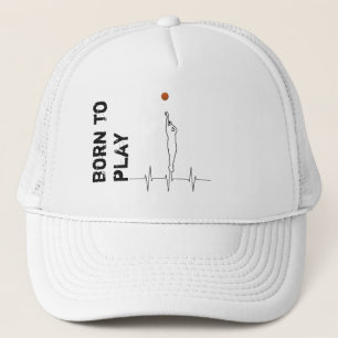 Born to play basketball trucker hat