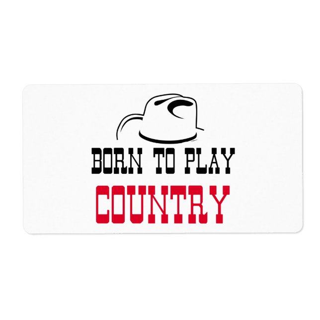 Born to play country (Front)