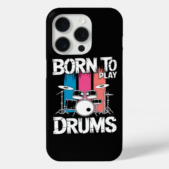 Born To Play Drums Case-Mate iPhone Case (Back)
