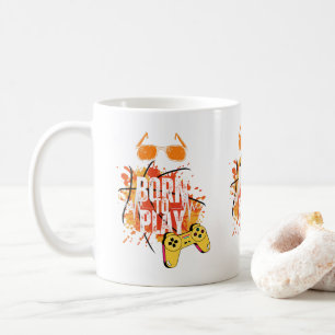 born to play games coffee mug