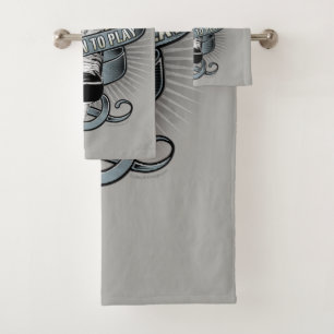Born To Play Hockey II Bath Towel Set
