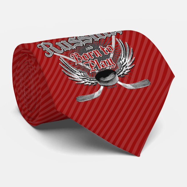 Born To Play (Russian) Neck Tie (Rolled)