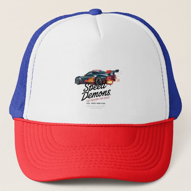 Born to Race, Forced to Work Trucker Hat (Front)