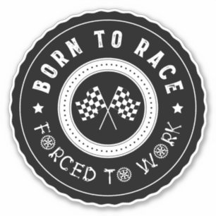 Born To Race Wheel Badge