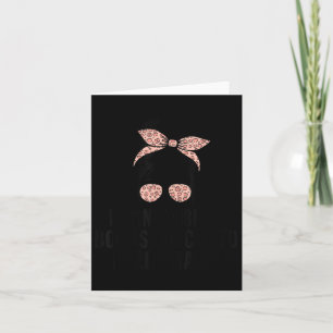 Born To Read Books Forced To Read Emails Messy Bun Card