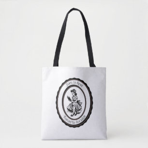 Born to Read, Forced to Socialize Tote Bag