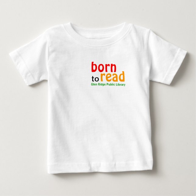 Born to Read Long Sleeved Baby Shirt (Front)