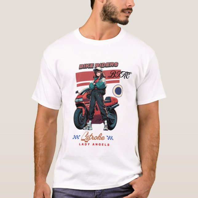 Born to ride-biker, adventure lover for fearless  T-Shirt (Front)