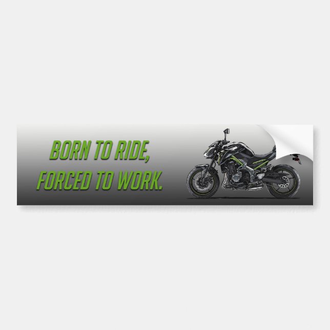 Born to Ride Bumper Sticker (Front)