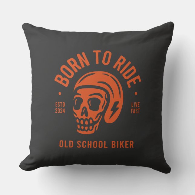 Born to Ride Cushion (Front)