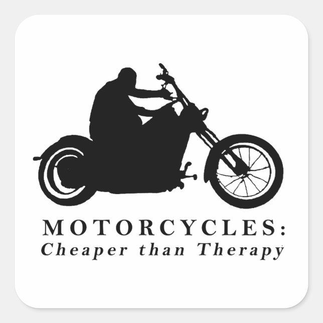 Born to Ride Graphic Print Design Square Sticker (Front)