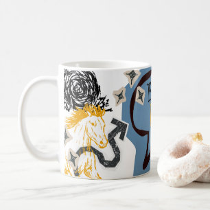 BORN TO RIDE HORSE RIDERS MUG