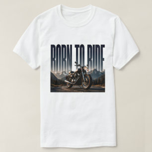 Born To Ride Luxury Motorcycle Graphic T-Shirt