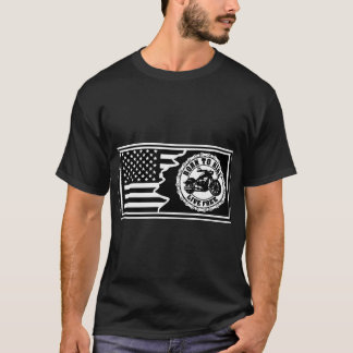 Born To Ride Motorcycle Flag © FB @ # T-Shirt
