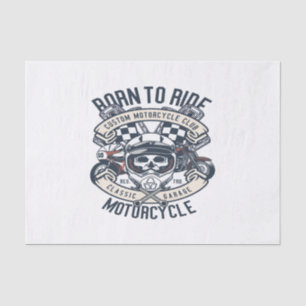 Born To Ride Motorcycle Tissue Paper