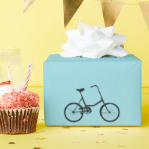 Born To Ride Two Wheel Bicycle Pattern Wrapping Paper