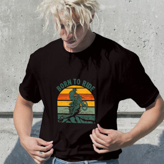 Born To Ride Vintage Motocross T-Shirt