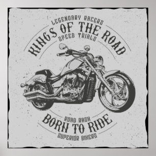 Born to Ride Wallart Poster