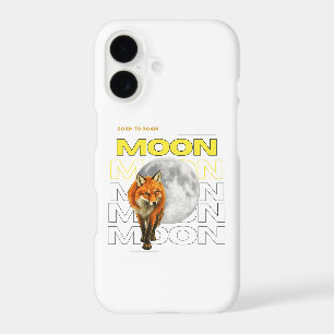 Born to Roam Fox Moon Phone Case