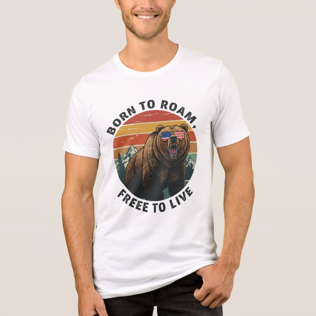 Born to Roam, Free to Live Tri-Blend Shirt (Front)