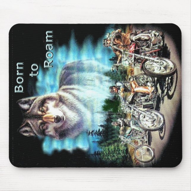 Born to Roam Mouse Mat (Front)