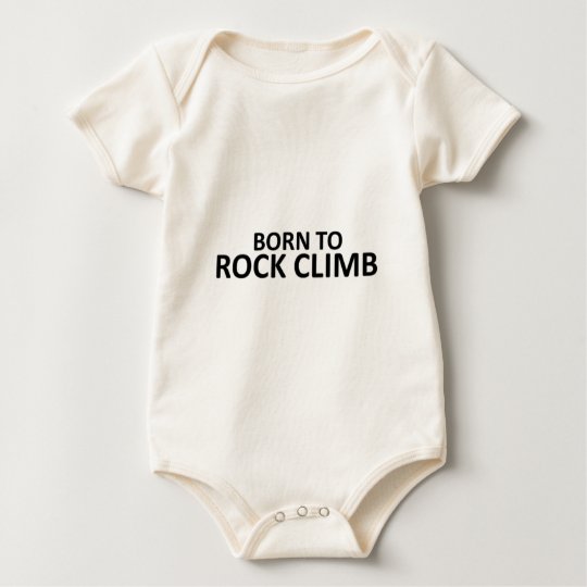 Born to Rock Climb Baby Bodysuit