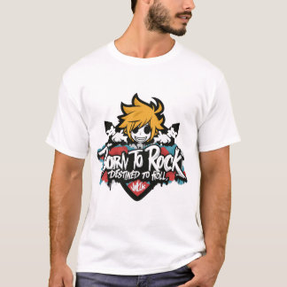 Born to rock destined to roll , comic , graffiti T-Shirt