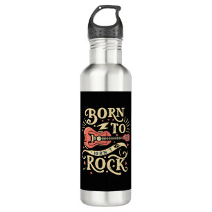 Born to Rock Electric Guitar 710 Ml Water Bottle