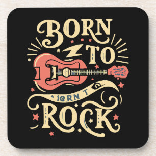 Born to Rock Electric Guitar Coaster