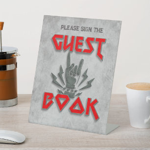 Born to Rock - Guest Book Sign