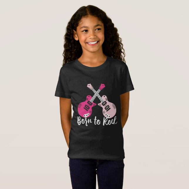 Born To Rock Guitar Shirt (Front Full)