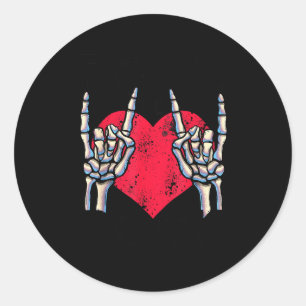 Born To Rock Lets Rock Vintage Retro Rock&amp;roll Classic Round Sticker