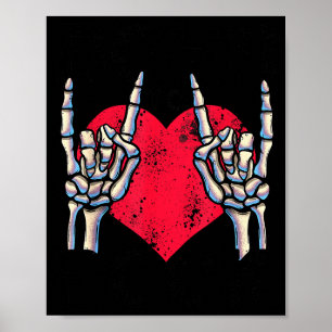 Born To Rock Lets Rock Vintage Retro Rock&amp;roll Poster