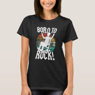 Born to Rock Rocking Chair Grandpa Vintage Concert T-Shirt