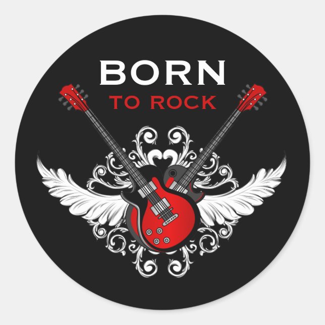 Born To Rock stickers (Front)
