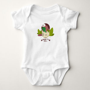 Born To Roll BJJ Baby Bodysuit