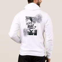 Born to Rule Leopard Graphic Hoodie