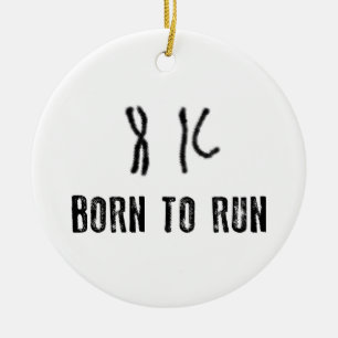 Born To Run DNA Ceramic Tree Decoration