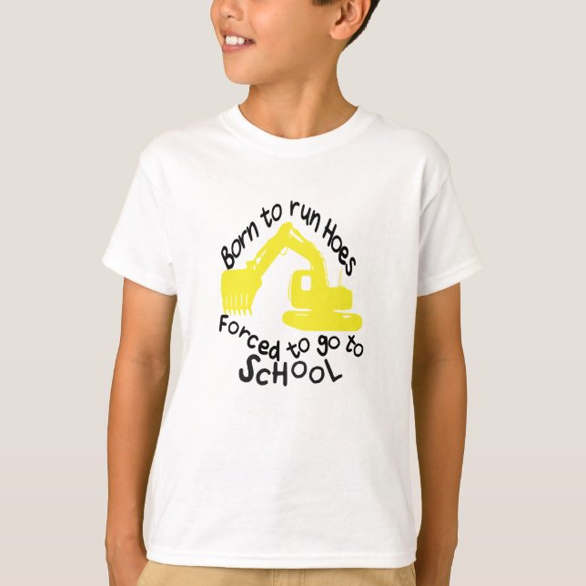 Born to run Hoes - Forced to go to School - multi  T-Shirt (Front)