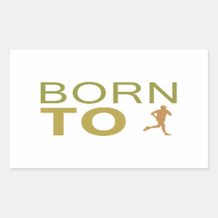 Born To Run Rectangular Sticker