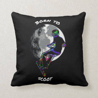 Born to Scoot- Scooter and Moon Cushion