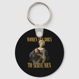 Born To Serve Men Christian Boss Girl Motivational Key Ring