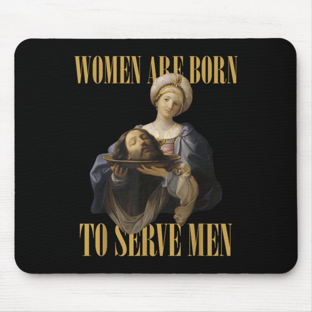 Born To Serve Men Christian Boss Girl Motivational Mouse Mat (Front)