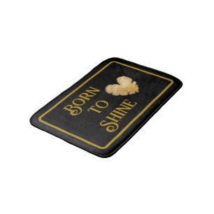 Born to Shine Bath Mat