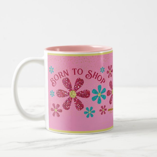 Born to Shop Mug (Left)